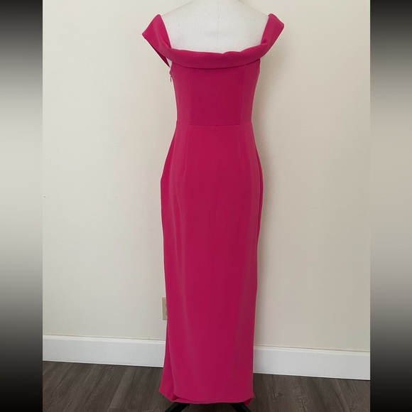 NBD Hot Pink Off Shoulder Maxi Dress - Picture 5 of 7